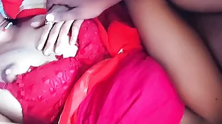 Romp In Red Saree Babita Looking So Handsome Hardsex Clear Hindi Audio