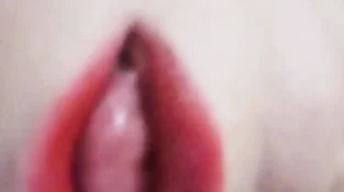 Home jaw-dropping masturbation and passionate ejaculation close up